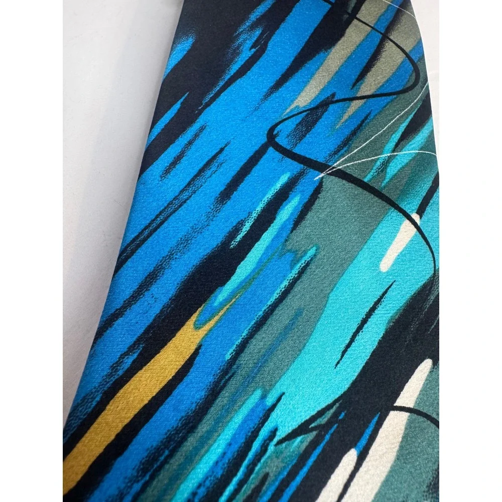 Vintage Jerry Garcia Collection 62 Silk‎ Abstract Necktie Blue Artistic Tie